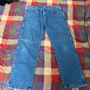 Rustler blue jeans 33x30